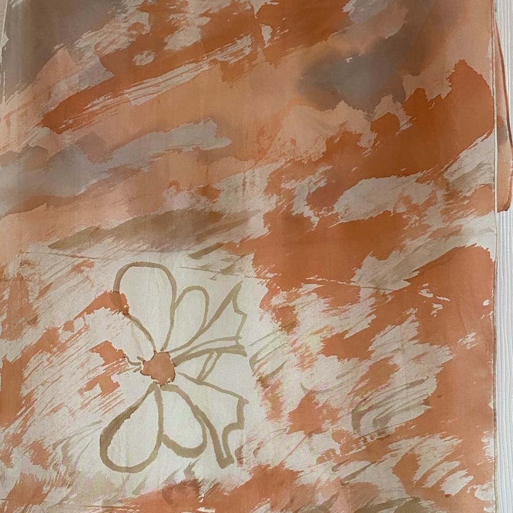 Hand dyed SILK scarf
